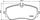 Rear Axle Brake Pad Fits Man TGE VW Amarok 2H6698451