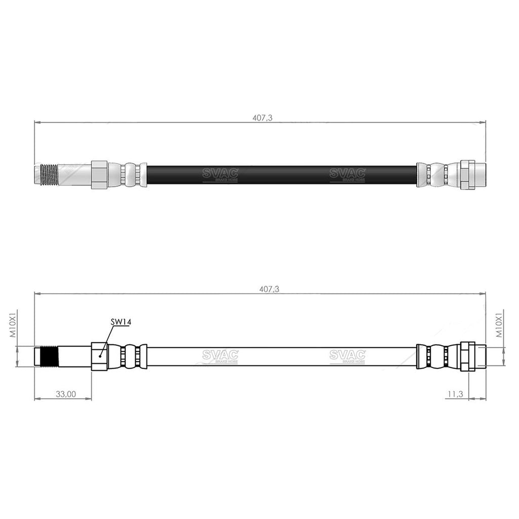 Mercedes Sprinter Front And Rear Brake Hose 901 902 903 904  9014280235