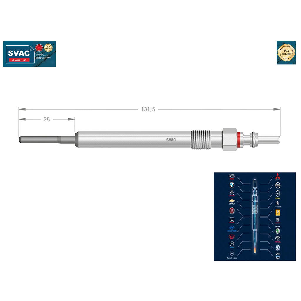 Audi Heater Glow Plug Seat Skoda VW 1.6 TDI 2.0 BiTDI GTD  060963319F