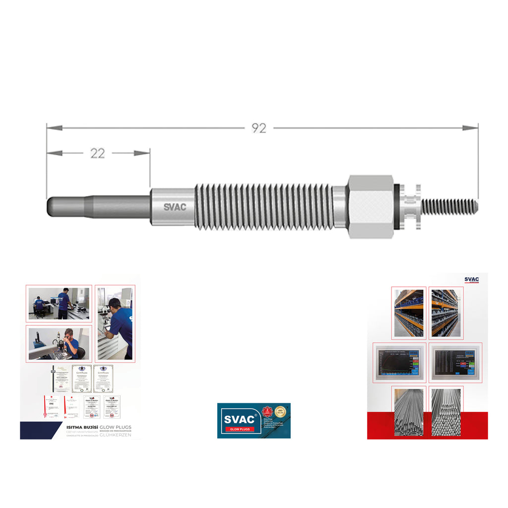 Hyundai H-1 Heater Glow Plug H100 Porter Mitsubishi Pajero 3671042010