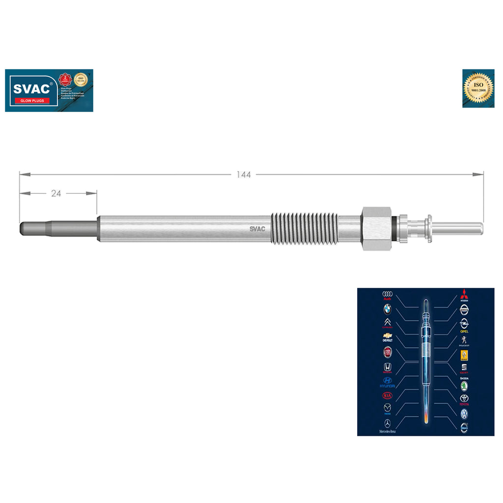 Honda Civic Heater Glow Plug Vauxhall Astra Corsa Meriva Zafira  93187927