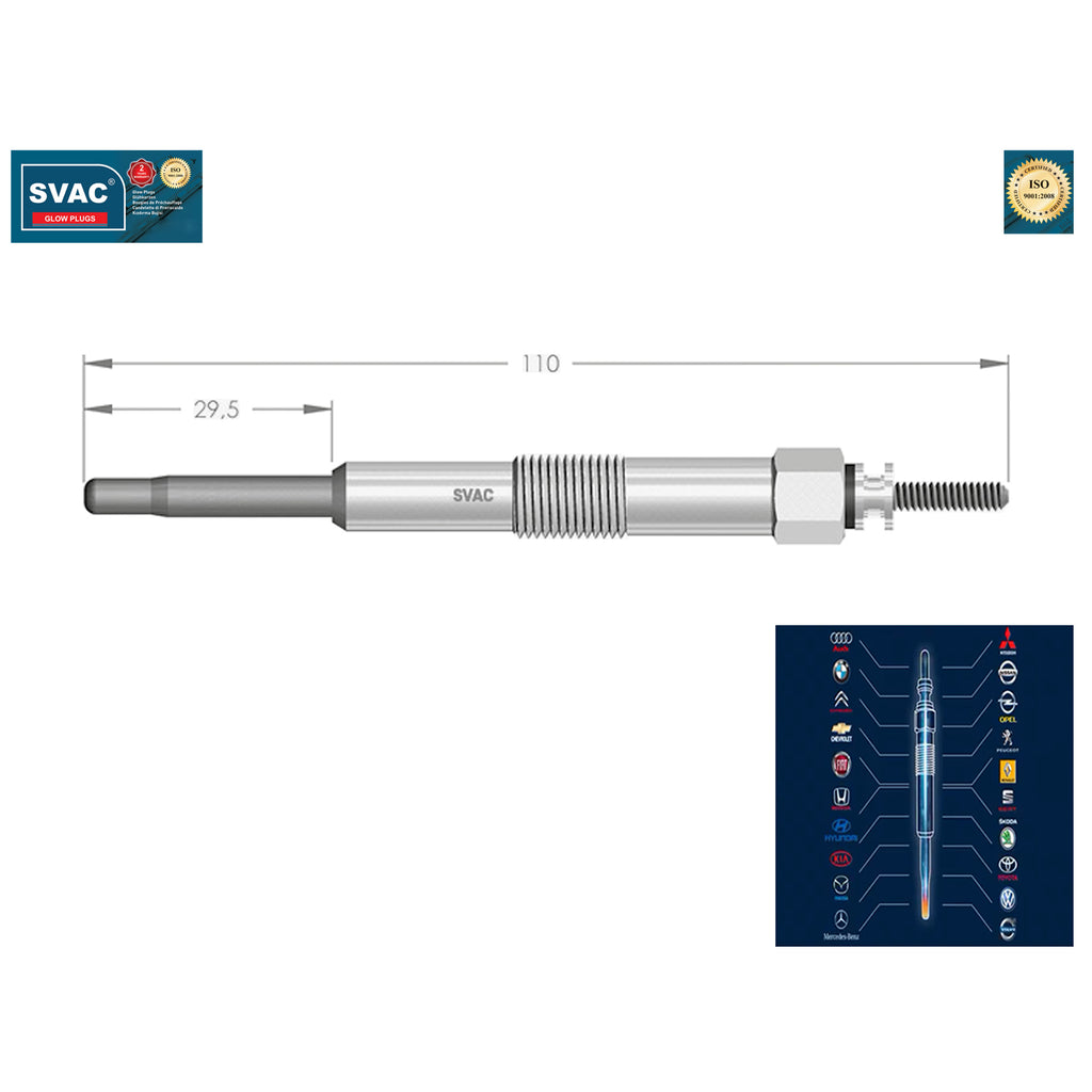 Hyundai Accent Heater Glow Plug i30 Tuscon  Kia Sportage Cerato  3671027010