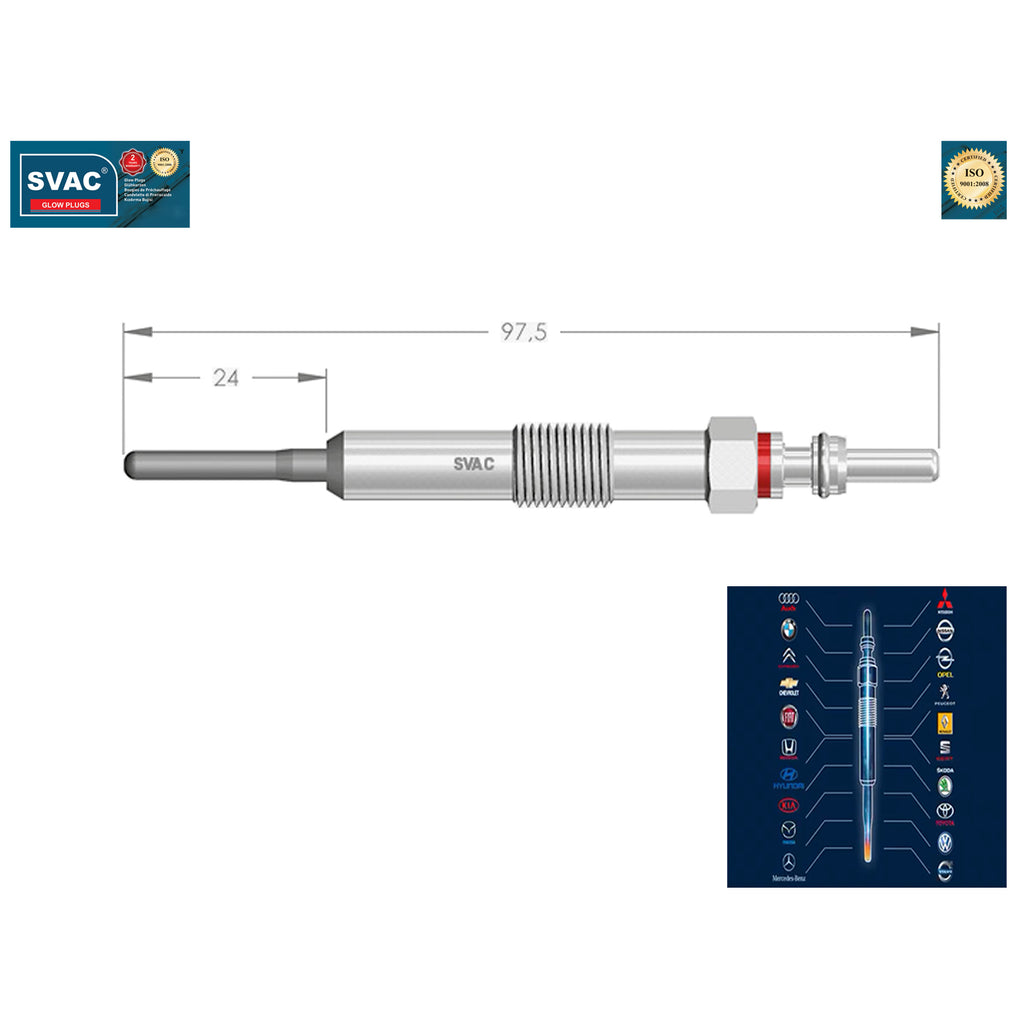 Dacia Duster Heater Glow Plug Mercedes Benz Nissan Juke Renault  8200682592