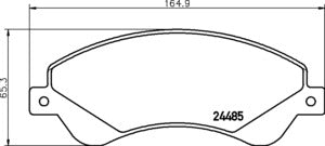 Front Axle Brake Pad Fits Ford Transit 2007 to 2014 6C112K021BB