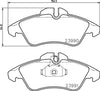 Mercedes Benz Sprinter Front Axle Brake Pad Set VW LT 0024209920